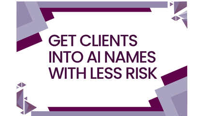 Get Clients into AI names with less risk